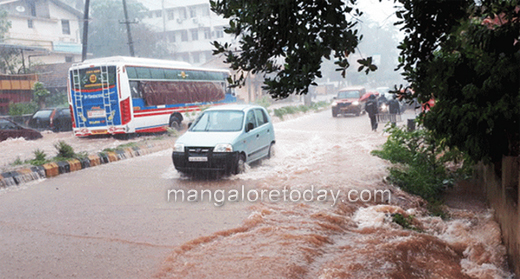 Heavy rains.